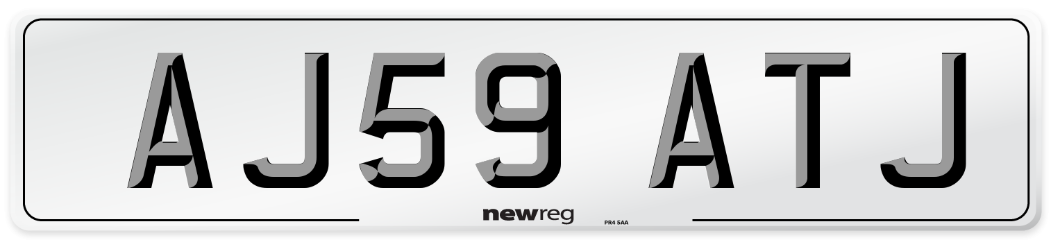 AJ59 ATJ Number Plate from New Reg